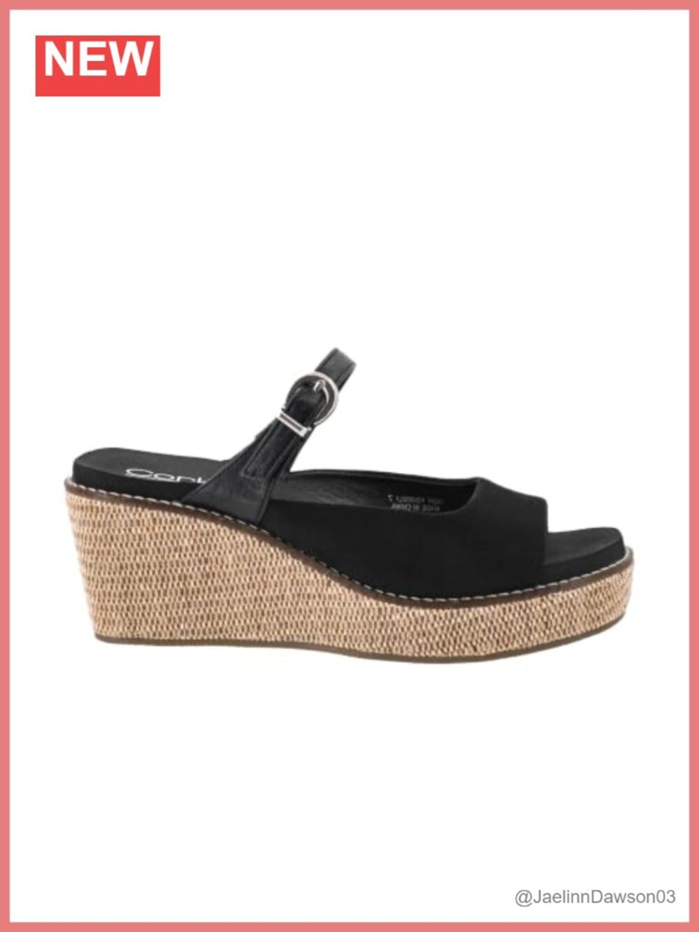 Women's Slip-On Wedge Sandals, 2.5" Heel, Adjustable Buckle, EVA Cushioned